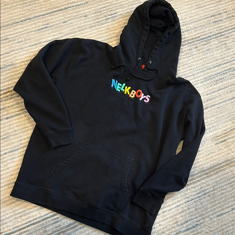 Nelkboys full send xl black hoodie